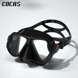 HD Plain Diving Goggles; Anti- Fog Snorkel Mask; Waterproof Snorkeling Gear For Adults Men Women
