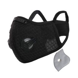 PM2.5 Activated Carbon Dust-proof Anti-fog Soft Warm Cycling Sports Face Mask