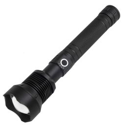 High-Power 7 X 7Mm Led 30W 5V Micro Usb Telescopic Zoom Rechargeable Flashlight Suitable For Camping;  Climbing;  Night Riding;  Caving Waterproof Rat