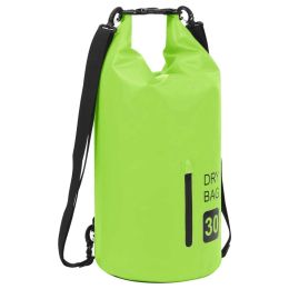 Dry Bag with Zipper Green 7.9 gal PVC