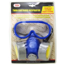 Twin Cartridge Respirator with Goggles