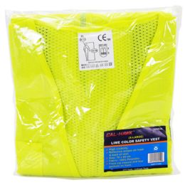 Lime Color Safety Vest - X-Large
