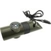 Portable Multifunctional Compass; Whistle; Thermometer; Suitable For Outdoor Camping; Survival Gear