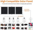 GOFORT 330W Portable Power Station, 299Wh Solar Generator Backup Power Compatible with 60W 18V Portable Solar Panel, Foldable Solar Charger with USB,