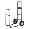 Firewood Cart 220LBS with Large Wheels, Fireplace Log Rolling Caddy Hauler, Wood Mover Outdoor Indoor Storage Holder Rack, Heavy Duty RT