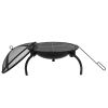 ZOKOP 21 Inch Charcoal Grill (With Charcoal Net) Carrying Bag RT