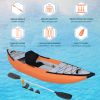 Inflatable Kayak Set with Paddle & Air Pump Touring  Fishing Kayak Foldable