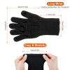 BBQ Gloves 1472Â°F Heat Resistant Grill Gloves Anti-slip Carbon Fiber BBQ Gloves