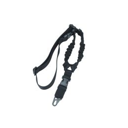Tactical Single Point Harness Rope; Sling Nylon Adjustable Shoulder Strap; Suitable For Outdoor Rock Climbing; Hunting Sports (Color: Black)
