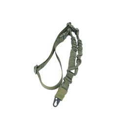 Tactical Single Point Harness Rope; Sling Nylon Adjustable Shoulder Strap; Suitable For Outdoor Rock Climbing; Hunting Sports (Color: green)