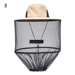 1pc Mesh Net Hat; Anti-Mosquito Bee Insect Fly Breathable Hat For Outdoor Fishing Garden Camping (Style: Style 3)