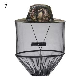 1pc Mesh Net Hat; Anti-Mosquito Bee Insect Fly Breathable Hat For Outdoor Fishing Garden Camping (Style: Style 7)
