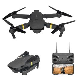 E58 Drone 1080P HD Camera WiFi Collapsible RC Quadcopter Helicopter Toy (Bundle: 4K, Color: E58 Black 1 Battery)