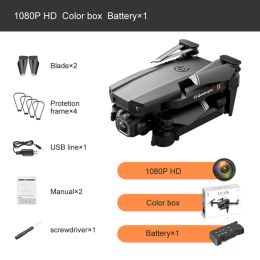 New Drone 4k Double Camera HD XT6 WIFI FPV Drone Air Pressure Fixed Height four-axis Aircraft RC Helicopter With Camera (Color: 1080P 1B Box)