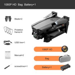 New Drone 4k Double Camera HD XT6 WIFI FPV Drone Air Pressure Fixed Height four-axis Aircraft RC Helicopter With Camera (Color: 1080P 1B Bag)