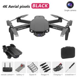 E99pro2 Rc Drone 1080P 4k HD Camera WiFi Fpv Drone Dual Camera Quadcopter Real-time Transmission Helicopter Toys Birthday Gift (Ships From: China, Color: 07 Quadcopter)