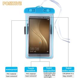 Waterproof Phone Pouch, Universal Waterproof Phone case, Dry Bag Outdoor Beach Bag for iPhone 12 11 8 7 Pro Max SE XR/Samsung Galaxy s21 Note 20/Googl (Color: Blue)