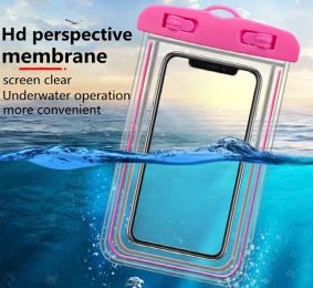 Waterproof Phone Pouch, Universal Waterproof Phone case, Dry Bag Outdoor Beach Bag for iPhone 12 11 8 7 Pro Max SE XR/Samsung Galaxy s21 Note 20/Googl (Color: pink)