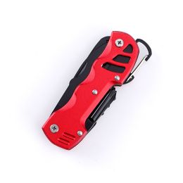 Camping Multi Functions Of Emergency Equipment And Tools Knife (Color: Red)