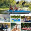 2Pcs Kayak Paddles Aluminum Alloy Detachable Canoe Paddle Boat Oars for Kayaking Boating Oar Fishing
